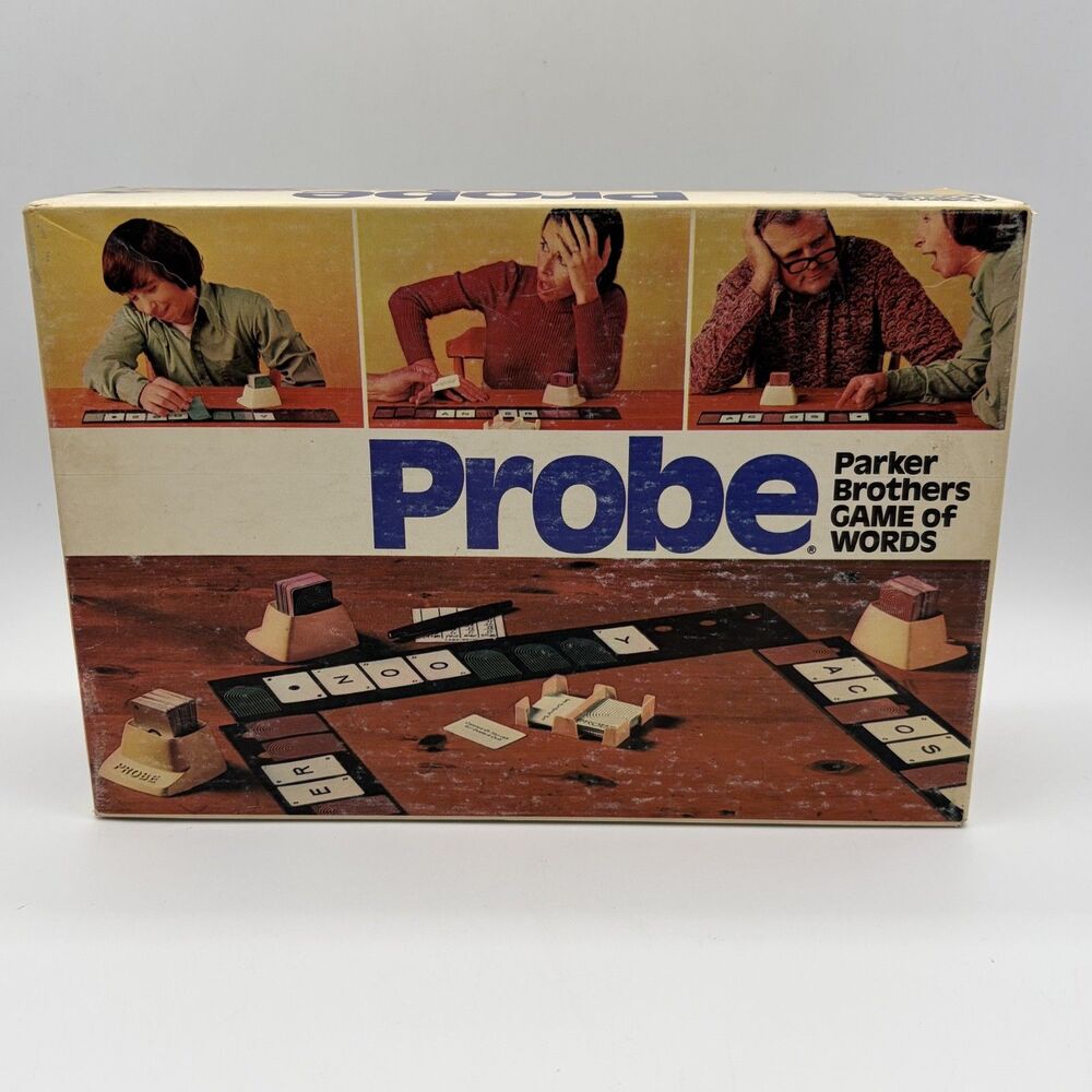 Vintage Probe Game of Words 1974 Board Game Parker Brothers Complete